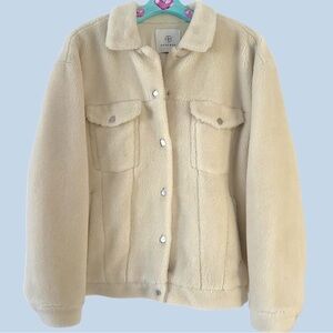Anine Bing Cream Teddy Jacket